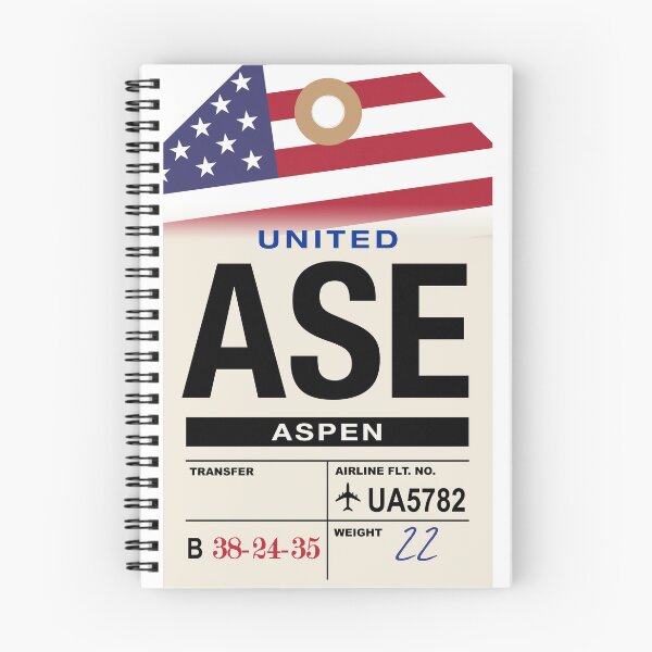 Item preview, Aspen (ASE) Colorado Airline Luggage Tag designed and sold by travelwitheric.