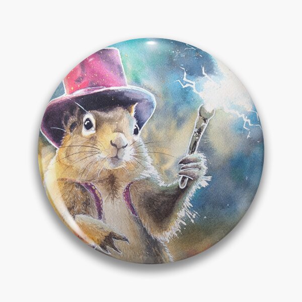 Item preview, Magic Squirrel Casting Lightning designed and sold by MarieLeRiz-Art.