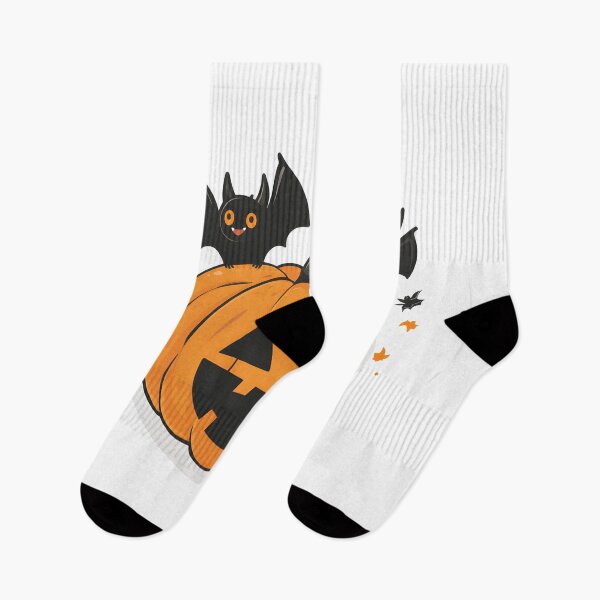 Item preview, Happy Jack-o'-Lantern with Playful Bats designed and sold by CharmingQuill.