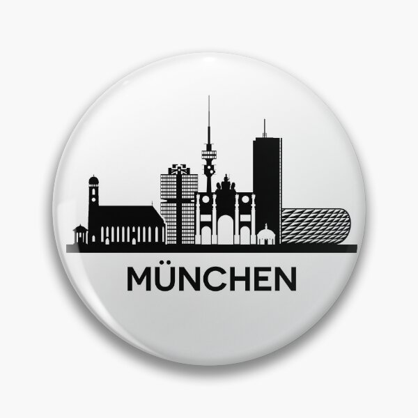 Item preview, München Skyline Silhouette Black designed and sold by strixvariaart.