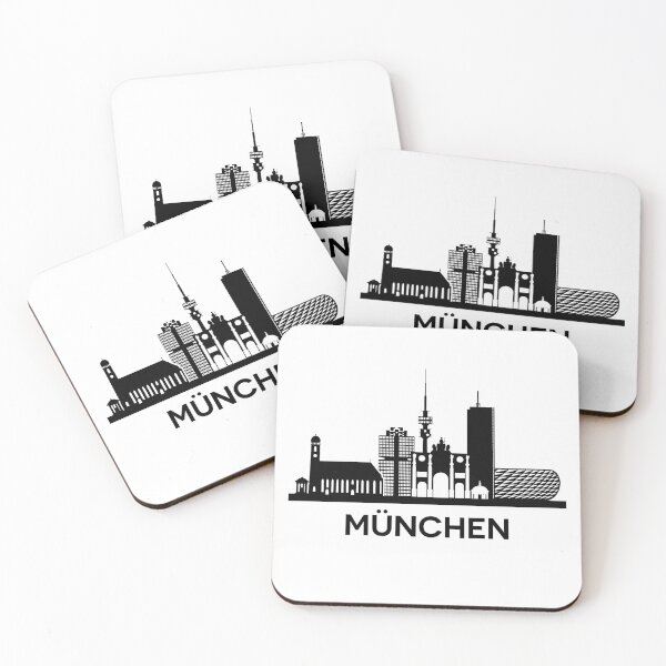 Item preview, München Skyline Silhouette Black designed and sold by strixvariaart.