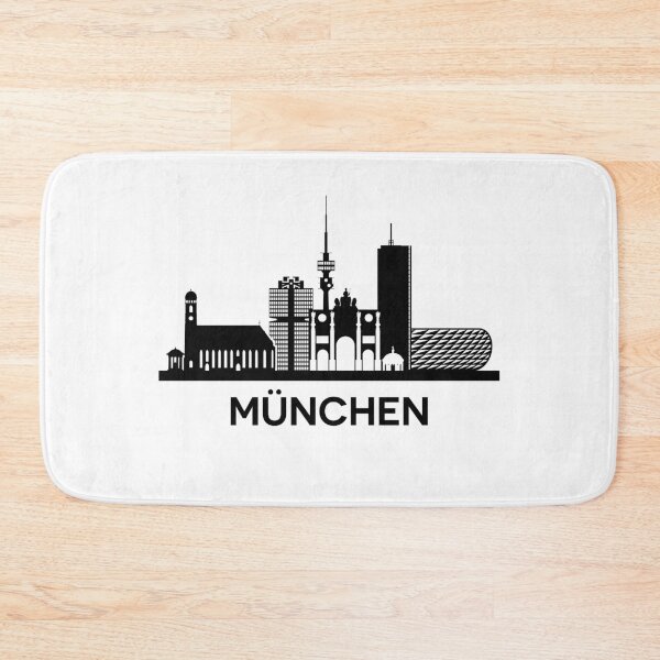 Item preview, München Skyline Silhouette Black designed and sold by strixvariaart.