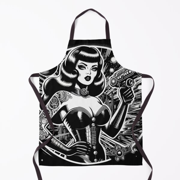 Artikelvorschau, Science-Fiction-Pin-up entworfen und verkauft von PulpVintage.