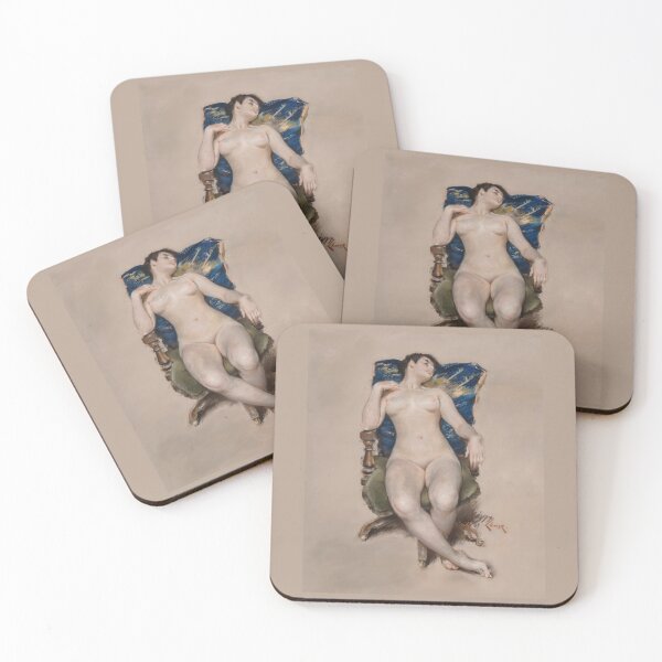Item preview, Nude Resting in a Chair William Merritt Chase designed and sold by TeeARTHY.