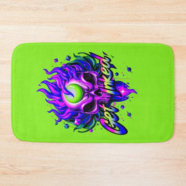 Item preview, Get Inked Cool Fire Skull Tattoo Design  designed and sold by TheArtOfPat.