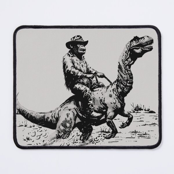 Item preview, Monkey ride a Dinosaur designed and sold by SamArtWear.