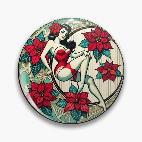 Item preview, Christmas Pinup designed and sold by FrictionMaxxing.