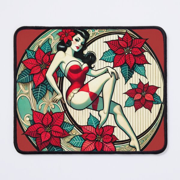 Item preview, Christmas Pinup designed and sold by FrictionMaxxing.