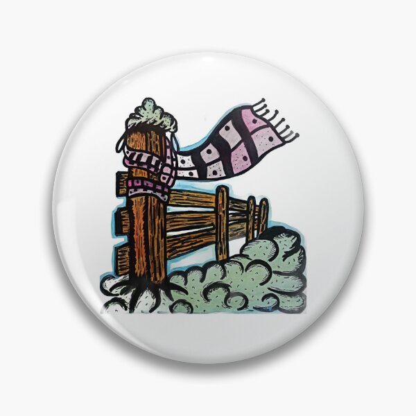 Item preview, Winter Fence with Scarf designed and sold by TaimoorKhan44.