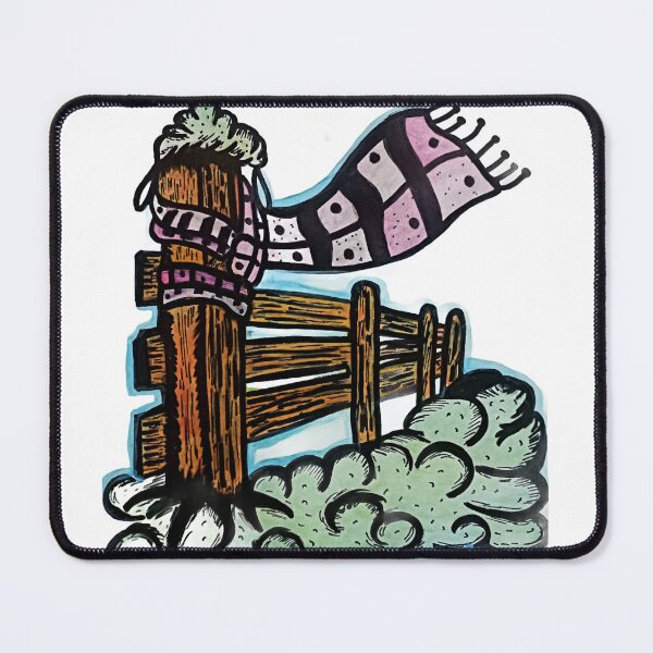Item preview, Winter Fence with Scarf designed and sold by TaimoorKhan44.