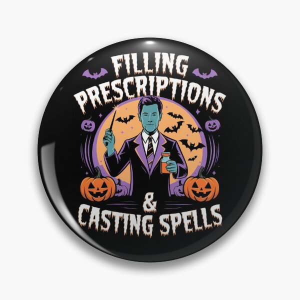 Item preview, Filling Prescriptions & Casting Spells Pharmacy Halloween Funny Gifts for Pharmacists designed and sold by KedzikDesigns.