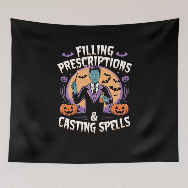 Item preview, Filling Prescriptions & Casting Spells Pharmacy Halloween Funny Gifts for Pharmacists designed and sold by KedzikDesigns.