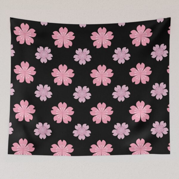 Item preview, Pink Flower Textile designed and sold by QuietJamsDesign.