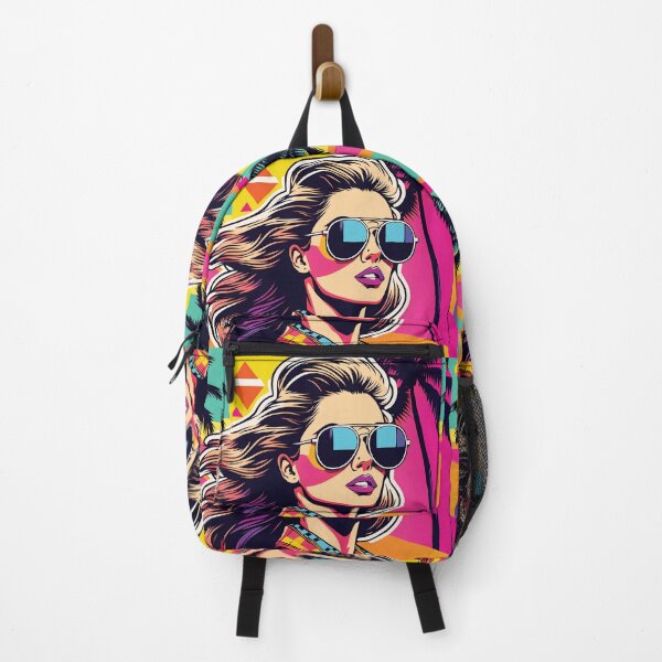 Item preview, Retro Lady 004 - 1980's Miami Beach Lady - 80's Ad Classic designed and sold by QuarterMoon.