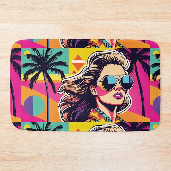 Item preview, Retro Lady 004 - 1980's Miami Beach Lady - 80's Ad Classic designed and sold by QuarterMoon.