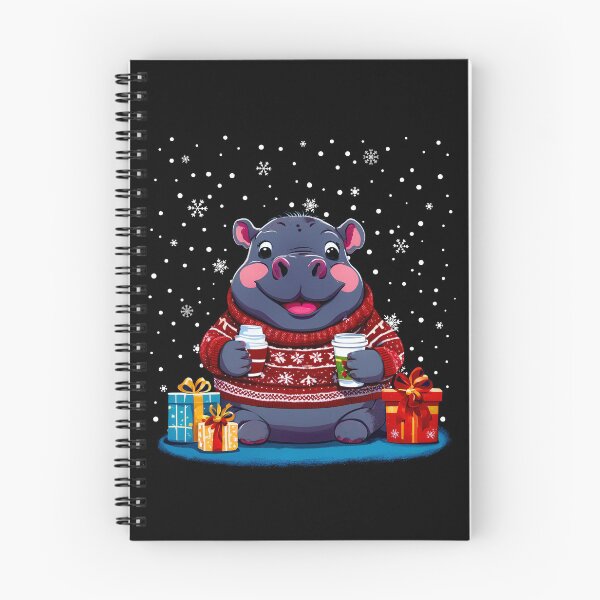Item preview, Moo deng Hippo Cozy holiday sweater designed and sold by Cyrensea.