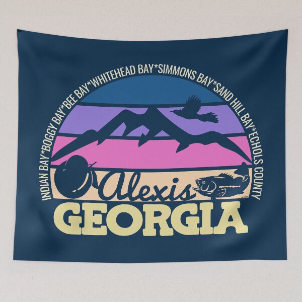 Item preview, Alexis Georgia Sunset Retro Vintage Local Pride Logo designed and sold by CRHPOD20.