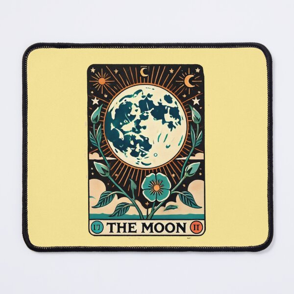 Item preview, The Moon Tarot Card designed and sold by FrictionMaxxing.
