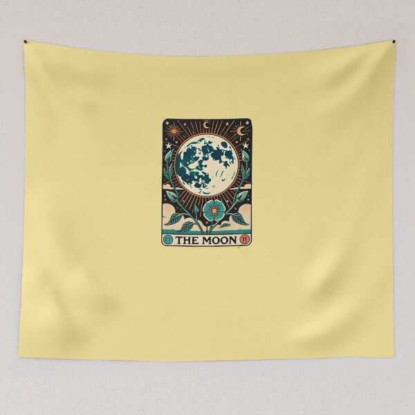 Item preview, The Moon Tarot Card designed and sold by FrictionMaxxing.
