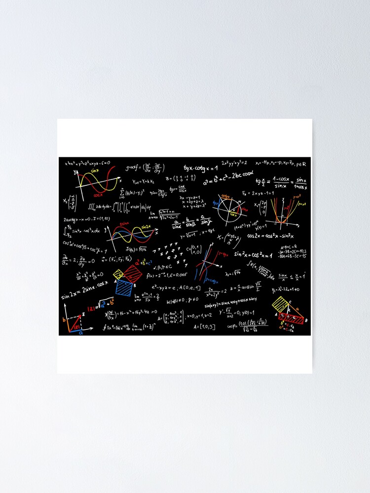 "Physics equations" Poster for Sale by ricemann Redbubble