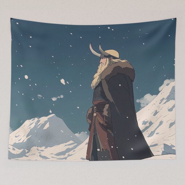 Item preview, Viking in the snow | Anime style designed and sold by ComicsFactory.