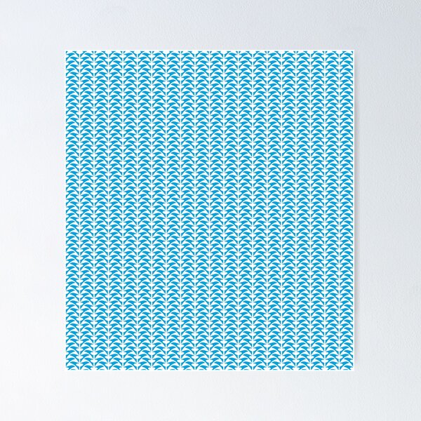 Item preview, NEW FAUX. ABSTRACT REPEAT PATTERN. BLUE. designed and sold by 5hertz.