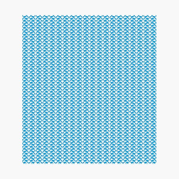 Item preview, NEW FAUX. ABSTRACT REPEAT PATTERN. BLUE. designed and sold by 5hertz.