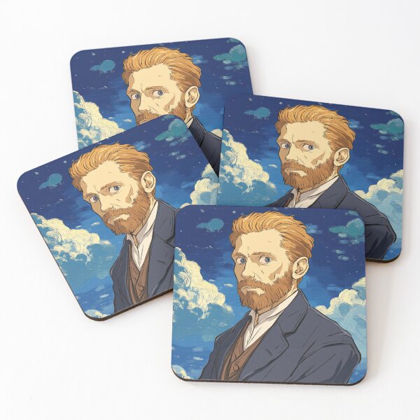 Item preview, Vincent van Gogh, portrait | Anime style designed and sold by ComicsFactory.