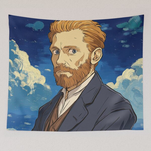 Item preview, Vincent van Gogh, portrait | Anime style designed and sold by ComicsFactory.