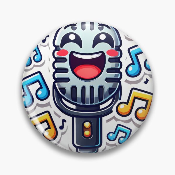 Item preview,   Title: Laughing Microphone Sticker designed and sold by Peelya.