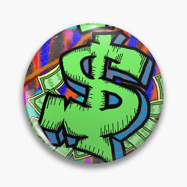 Item preview, graffiti cash dollar 123 designed and sold by LowEndGraphics.