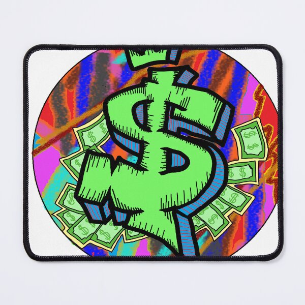 Item preview, graffiti cash dollar 123 designed and sold by LowEndGraphics.
