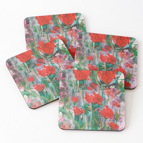 Item preview, Abstract red roses designed and sold by ViktoriaLaSk.