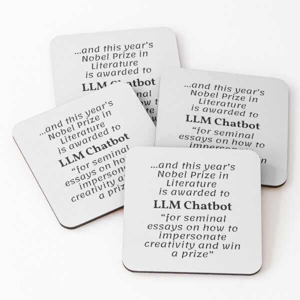 Item preview, LLM Chatbot Nobel Laureate. designed and sold by MPC-Mince-Pies.