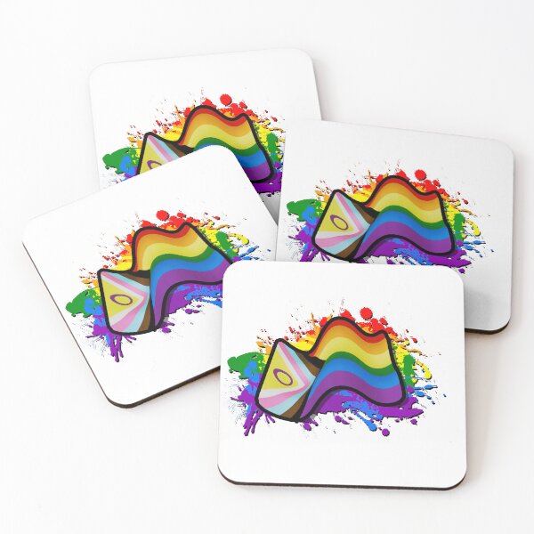 Item preview, Pride Flag with Ink Splats designed and sold by Pride4L.