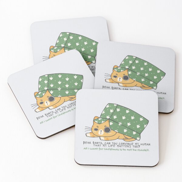 Item preview, Christmas Cat Lover Gift. #indoorcat #catcare #catsafety #christmascat #catloverchristmasgift designed and sold by Anna Halasek.