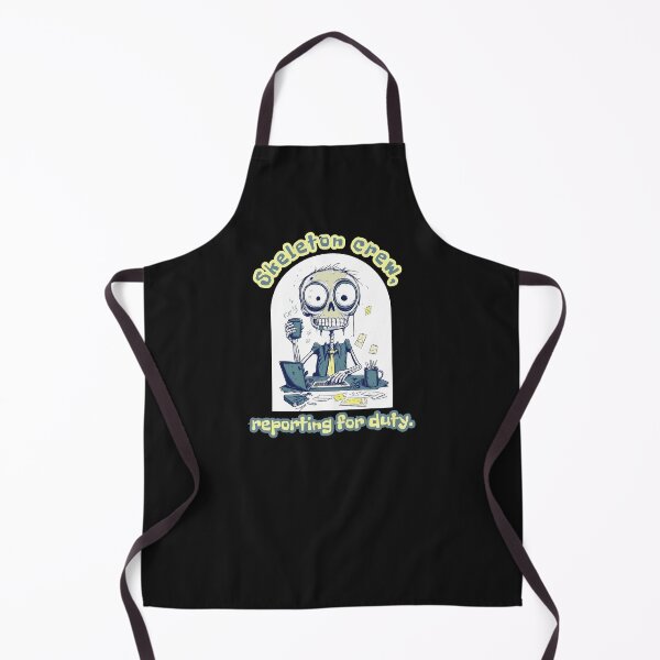 Item preview, Skeleton Crew Reporting for Duty - Funny Office Cartoon designed and sold by DominEdge.