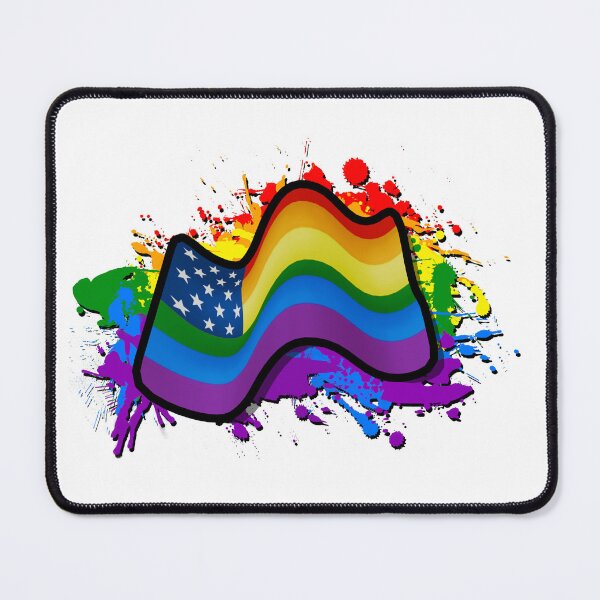 Item preview, Pride USA Flag with Ink Splats designed and sold by Pride4L.