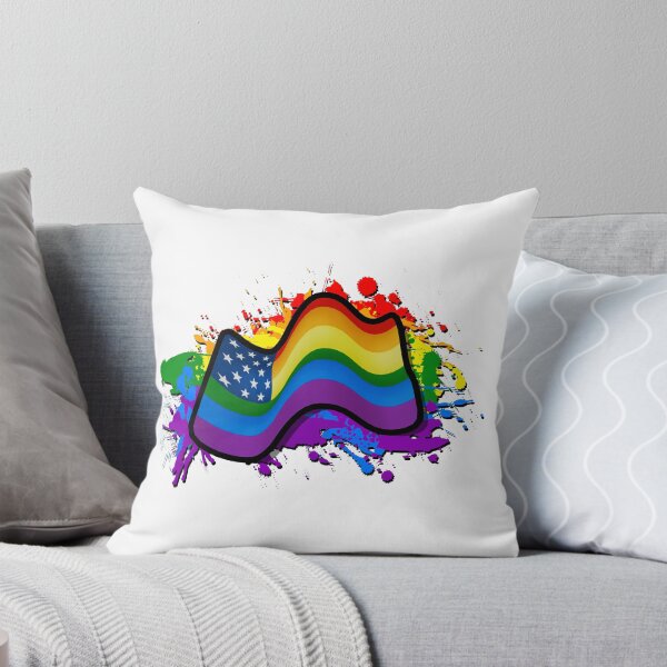 Item preview, Pride USA Flag with Ink Splats designed and sold by Pride4L.