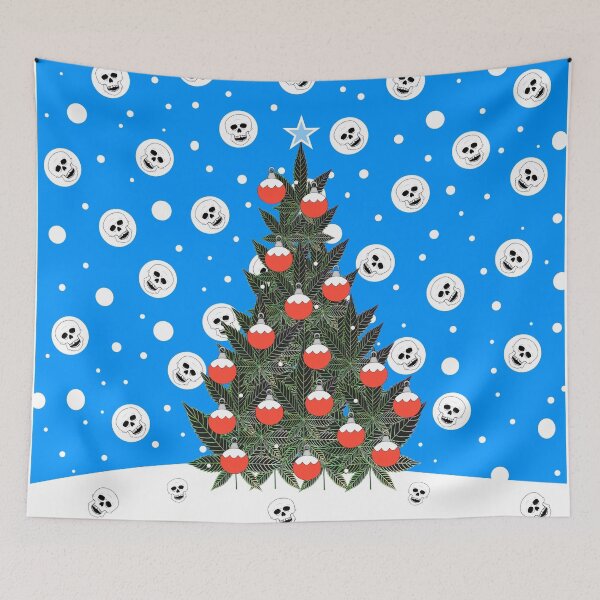 Item preview, Funny Stoner Weed Christmas Tree designed and sold by Sartoris Art.