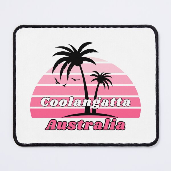 Item preview, Retro Cool Coolangatta Beach Australia Palm Tree at Sunset Souvenirs designed and sold by karmdaf.