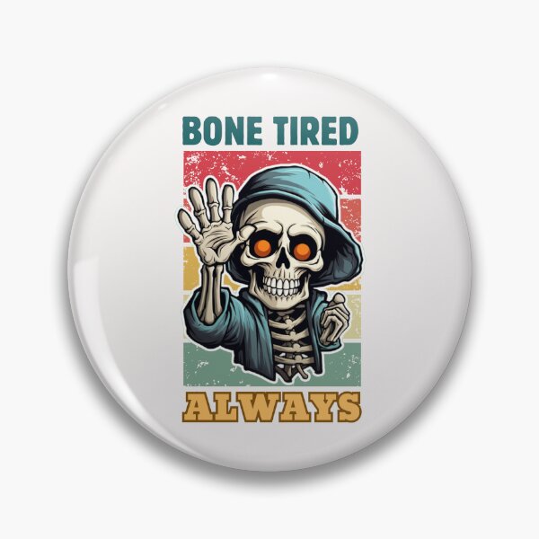Artikelvorschau, EINER TIRED ALWAYS - Skeletal Salute, Eine Mitternachtsstimmung entworfen und verkauft von SplashTastic.