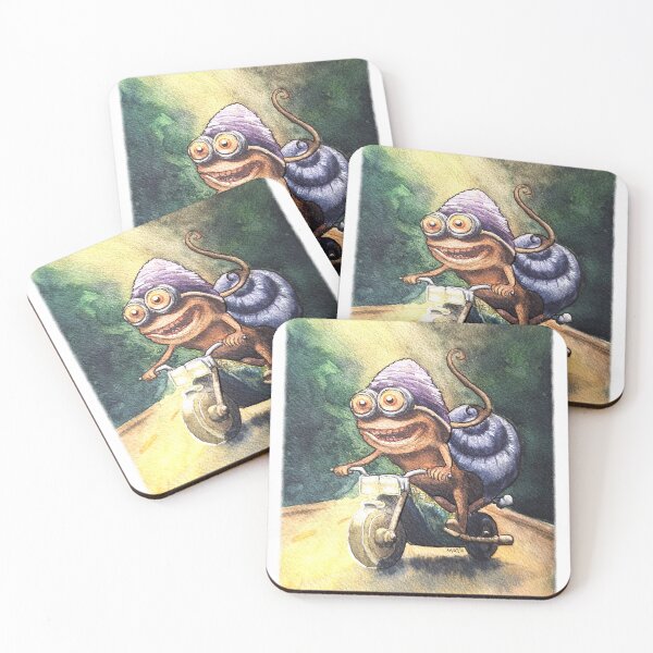 Item preview, Happy Snail Riding a Motorcycle designed and sold by MarieLeRiz-Art.