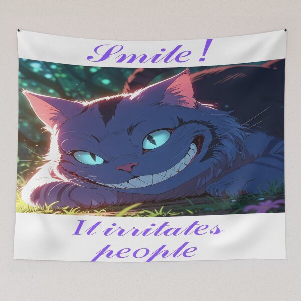 Item preview, Cheshire Cat's Mischievous Smile with Quote designed and sold by AlexanderSV1981.