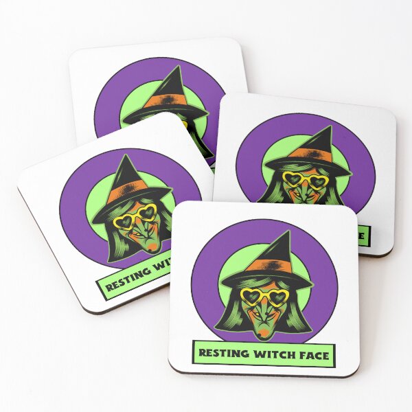 Item preview, Resting Witch Face Halloween Women designed and sold by MolfettaDesign.