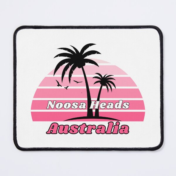 Item preview, Retro Cool Noosa Heads Beach Australia Palm Tree at Sunset Souvenirs designed and sold by karmdaf.