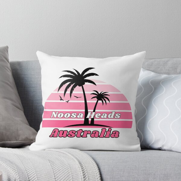 Item preview, Retro Cool Noosa Heads Beach Australia Palm Tree at Sunset Souvenirs designed and sold by karmdaf.