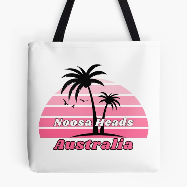 Item preview, Retro Cool Noosa Heads Beach Australia Palm Tree at Sunset Souvenirs designed and sold by karmdaf.