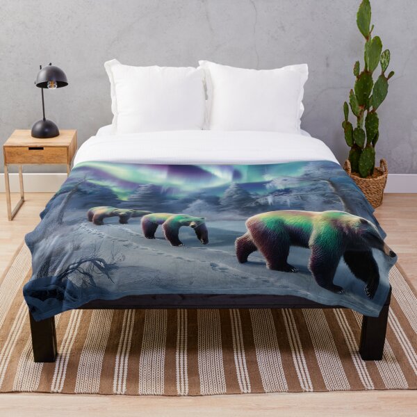 Item preview, Aurora Bears Under Northern Skies designed and sold by RkskArt.