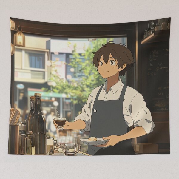 Item preview, Waiter | Anime style designed and sold by ComicsFactory.